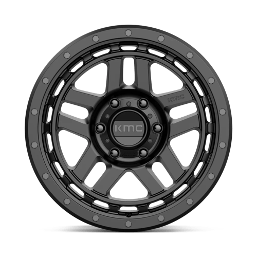 KMC KM540 RECON Satin Black wheel featuring rugged design and modern aesthetics for trucks and SUVs.