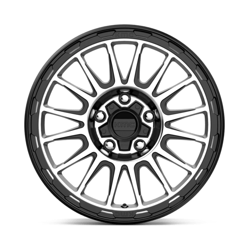 KMC KM542 IMPACT Satin Black Machined wheel showcasing a bold modern design and superior performance.