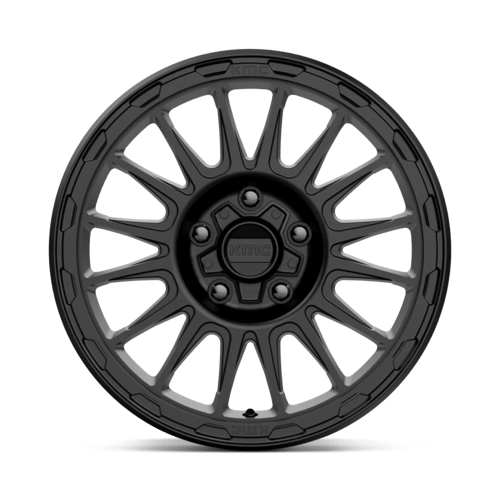 KMC KM542 IMPACT Satin Black wheel with bold design and modern styling, perfect for trucks and SUVs.
