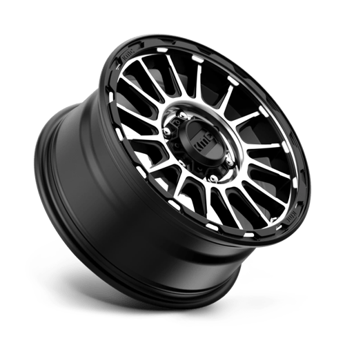 KMC KM542 IMPACT Satin Black Machined wheel showcasing modern design and performance features.