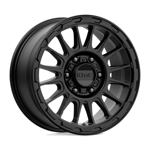 KMC KM542 IMPACT Satin Black wheel showcasing a bold and modern design for trucks and SUVs.
