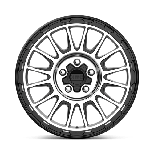 KMC KM542 IMPACT Satin Black Machined wheel showcasing modern design and durability.