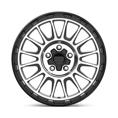 KMC KM542 IMPACT Satin Black Machined wheel showcasing modern design and durability.
