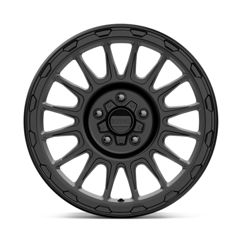 KMC KM542 IMPACT Satin Black wheel showcasing a stylish and modern design for trucks and SUVs.