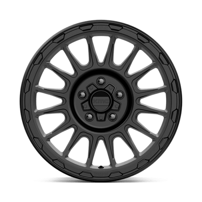 KMC KM542 IMPACT Satin Black wheel showcasing a stylish and modern design for trucks and SUVs.