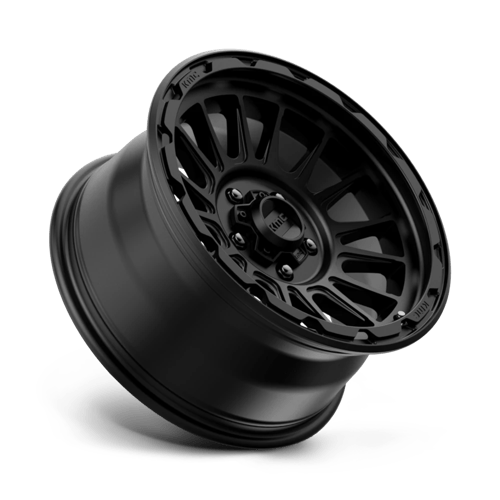 KMC KM542 IMPACT Satin Black wheel showcasing its sleek design and modern aesthetics.