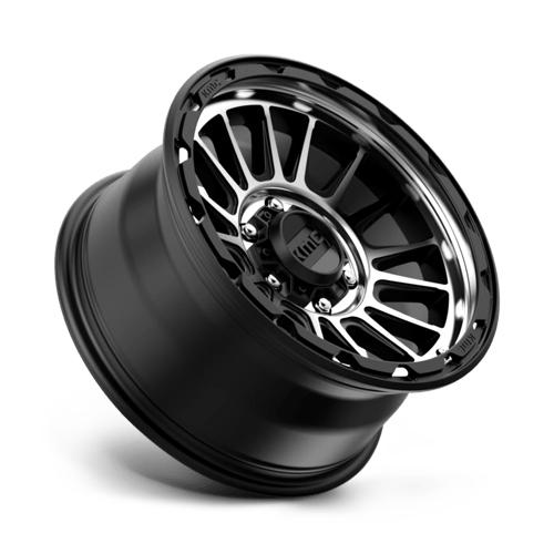 KMC KM542 IMPACT Satin Black Machined wheel showcasing modern design and durability.