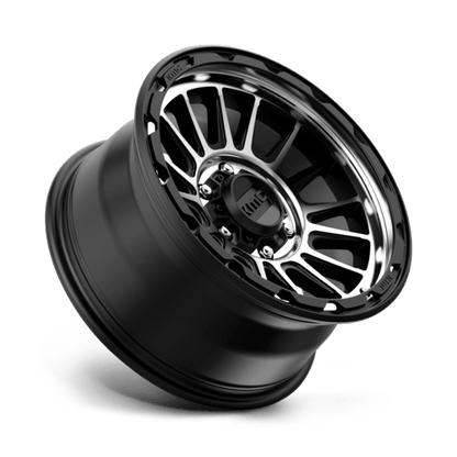 KMC KM542 IMPACT Satin Black Machined wheel showcasing modern design and durability.