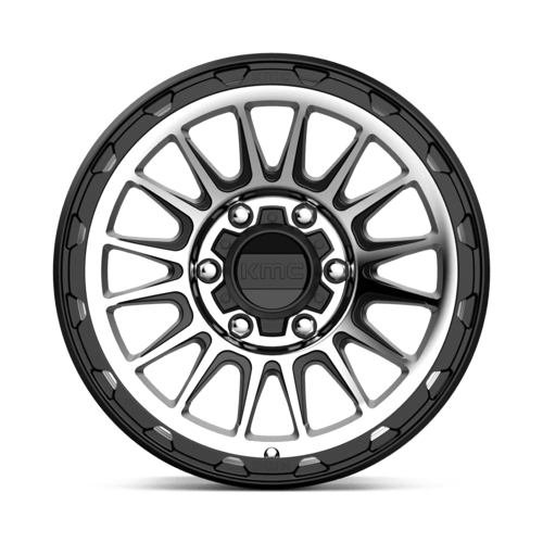 KMC KM542 IMPACT Satin Black Machined wheel showcasing a modern design for enhanced vehicle performance.