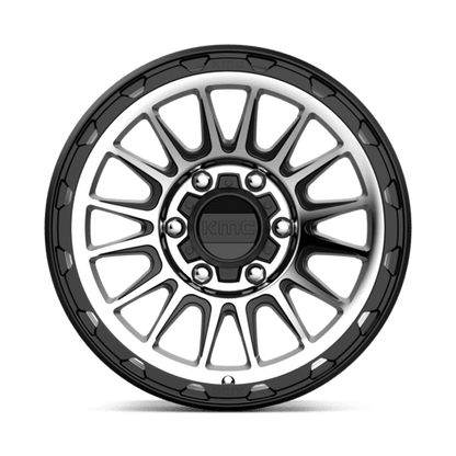 KMC KM542 IMPACT Satin Black Machined wheel showcasing a modern design for enhanced vehicle performance.