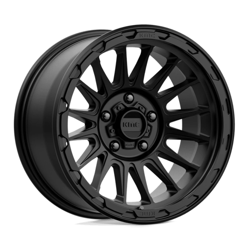 KMC KM542 IMPACT Satin Black wheel showcasing a modern design and bold look for trucks and SUVs.