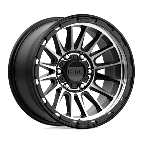 KMC KM542 IMPACT Satin Black Machined wheel showcasing modern design and bold aesthetics.