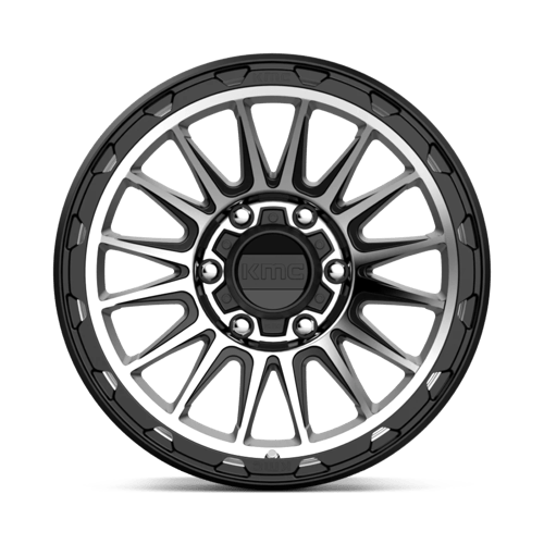 KMC KM542 IMPACT Satin Black Machined wheel showcasing modern design and durability.