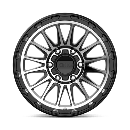 KMC KM542 IMPACT Satin Black Machined wheel showcasing modern design and durability.