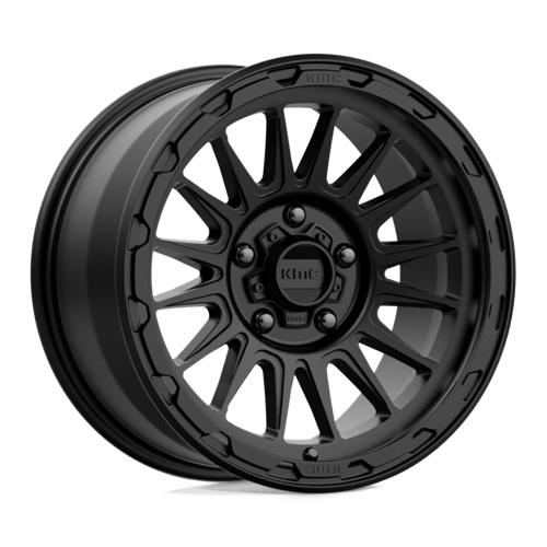 KMC KM542 IMPACT Satin Black wheel showcasing a modern design and bold finish for trucks and SUVs.