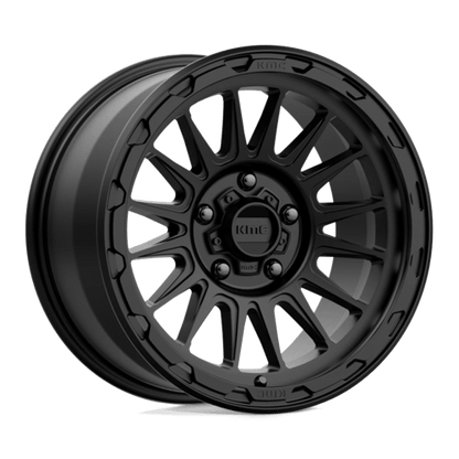 KMC KM542 IMPACT Satin Black wheel showcasing a modern design and bold finish for trucks and SUVs.