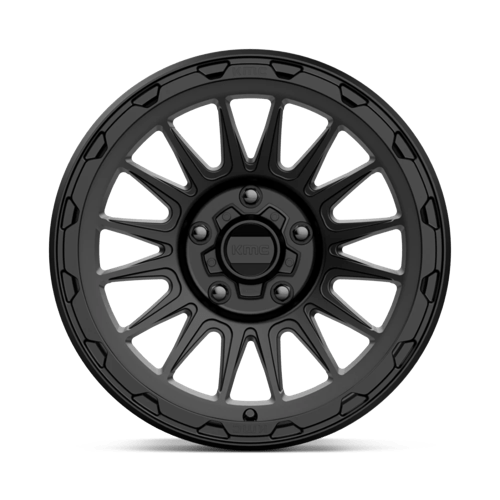 KMC KM542 IMPACT Satin Black wheel showcasing modern design and rugged style, perfect for trucks and SUVs.