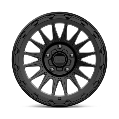 KMC KM542 IMPACT Satin Black wheel showcasing modern design and rugged style, perfect for trucks and SUVs.