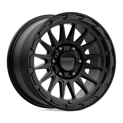 KMC KM542 IMPACT Satin Black wheel showcasing modern design and performance for trucks and SUVs.