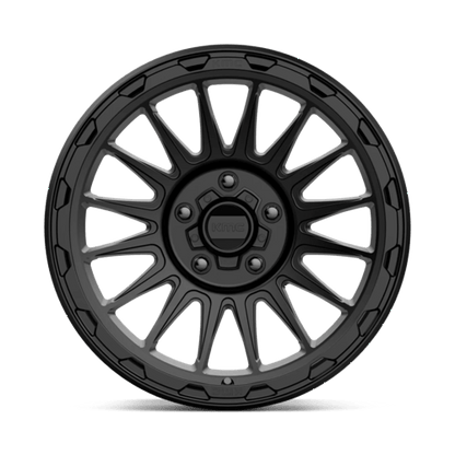 KMC KM542 IMPACT Satin Black wheel showcasing modern design and robust style for vehicles.