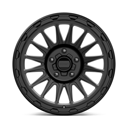 KMC KM542 IMPACT Satin Black wheel showcasing a bold and modern design for enhanced vehicle performance.
