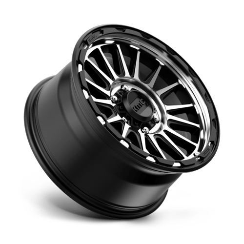 KMC KM542 IMPACT Satin Black Machined wheel showcasing modern design and performance features.