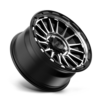 KMC KM542 IMPACT Satin Black Machined wheel showcasing modern design and performance features.