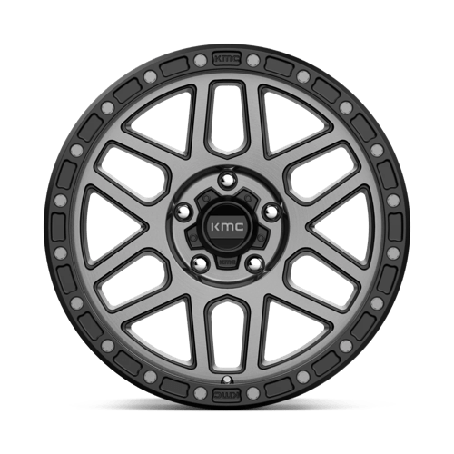 KMC KM544 MESA Satin Black W/ Gray Tint rugged wheel designed for trucks and SUVs.