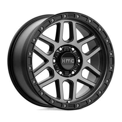 KMC KM544 MESA Satin Black W/ Gray Tint wheel designed for durability and off-road performance.