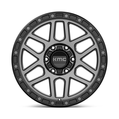 KMC KM544 MESA Satin Black W/ Gray Tint off-road wheel with rugged design and durability.