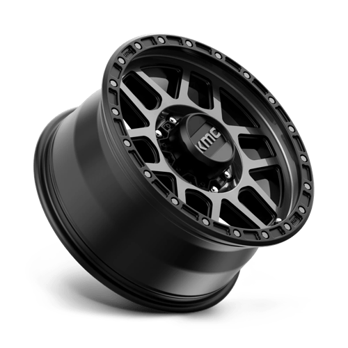 KMC KM544 MESA Satin Black W/ Gray Tint wheel showcasing rugged design and durability.