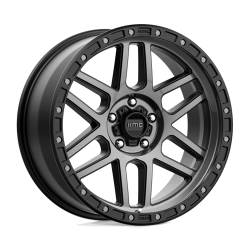KMC KM544 MESA Satin Black W/ Gray Tint wheel showcasing rugged design and durability.