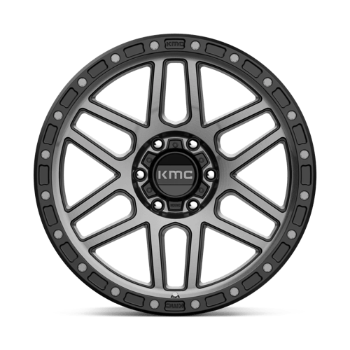KMC KM544 MESA Satin Black W/ Gray Tint wheel showcasing rugged design and durable construction.