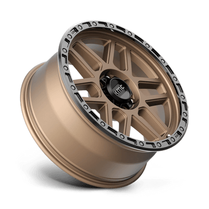 KMC KM544 MESA Matte Bronze W/ Black Lip wheel with rugged design for trucks and SUVs.