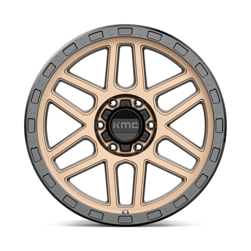 KMC KM544 MESA Matte Bronze W/ Black Lip wheel showcasing rugged design and durability.