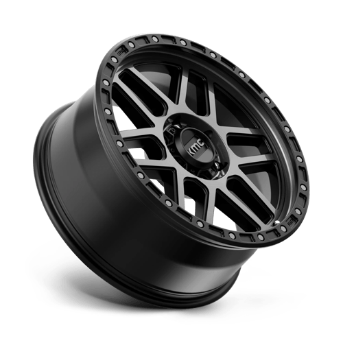 KMC KM544 MESA Satin Black W/ Gray Tint wheel showcasing rugged design and durable construction.