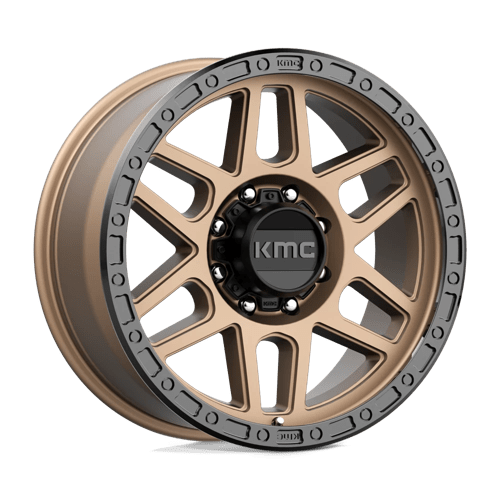 KMC KM544 MESA Matte Bronze W/ Black Lip wheel showcasing rugged design and durability.