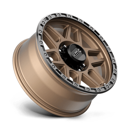 KMC KM544 MESA Matte Bronze W/ Black Lip wheel showcasing rugged design and performance features.