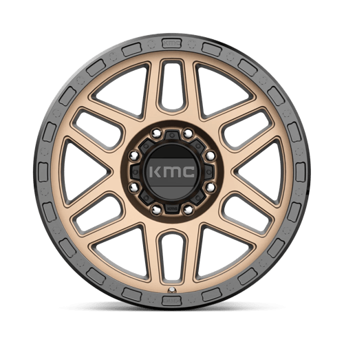 KMC KM544 MESA Matte Bronze W/ Black Lip wheel showcasing rugged design and strength.