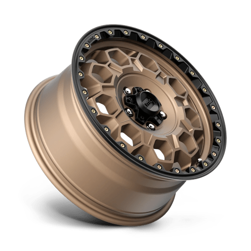 KMC KM545 TREK Matte Bronze W/ Black Lip wheel showcasing rugged design and performance.