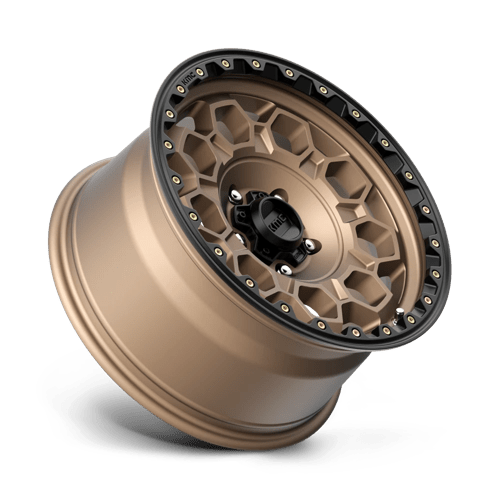 KMC KM545 TREK Matte Bronze W/ Black Lip designed for trucks and SUVs with rugged durability and bold off-road style.