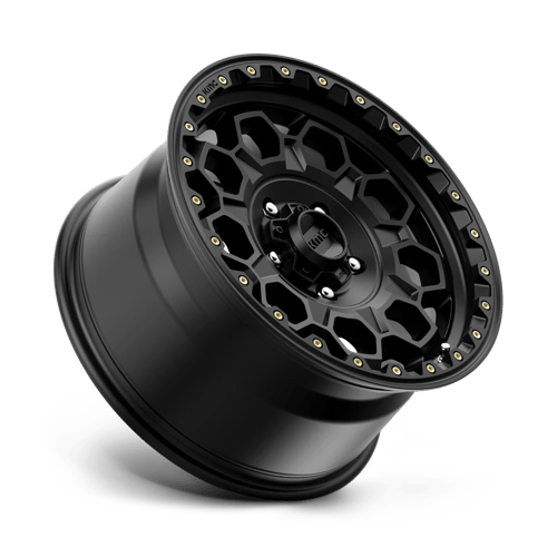 KMC KM545 TREK Satin Black wheel with rugged design and off-road style.