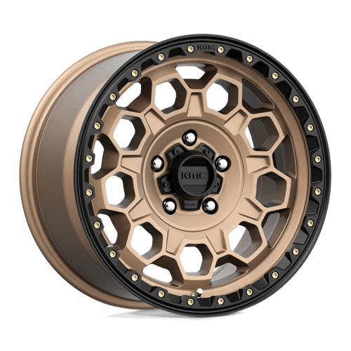 KMC KM545 TREK Matte Bronze W/ Black Lip rugged wheel designed for performance and style.