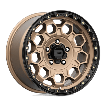 KMC KM545 TREK Matte Bronze W/ Black Lip rugged wheel designed for performance and style.