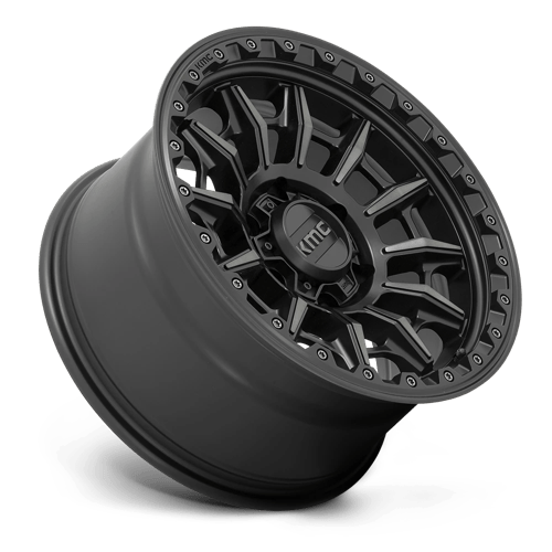 KMC KM547 CARNAGE Satin Black W/ Gray Tint wheel designed for trucks, Jeeps, and SUVs.