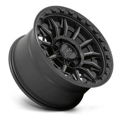 KMC KM547 CARNAGE Satin Black W/ Gray Tint wheel designed for trucks, Jeeps, and SUVs.