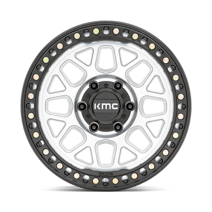 KMC KM549 GRS Machined W/ Satin Black Lip wheel featuring a bold design and durable construction.