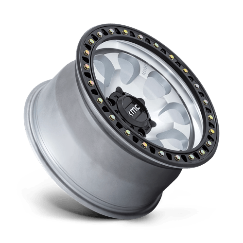 KMC KM550 RIOT SBL Machined W/ Satin Black Lip wheel featuring a sleek design and aggressive styling.