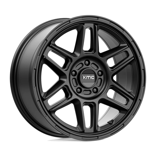 KMC KM716 NOMAD Satin Black wheel showcasing bold design and rugged style for off-road adventures.