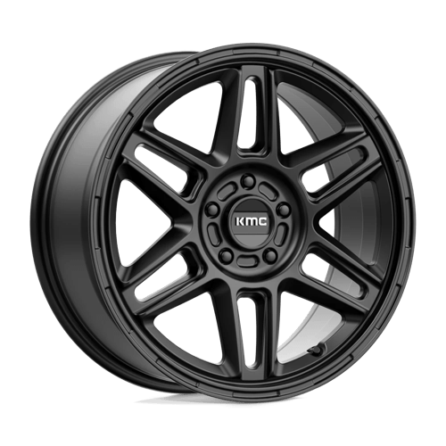 KMC KM716 NOMAD Satin Black wheel showcasing bold design and off-road performance features.